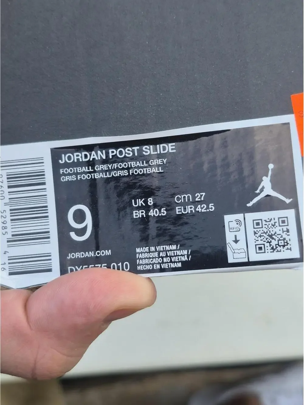 Jordan Post Slide Sandals White Size 9